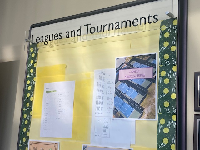 League and Tournaments Bulletin Board