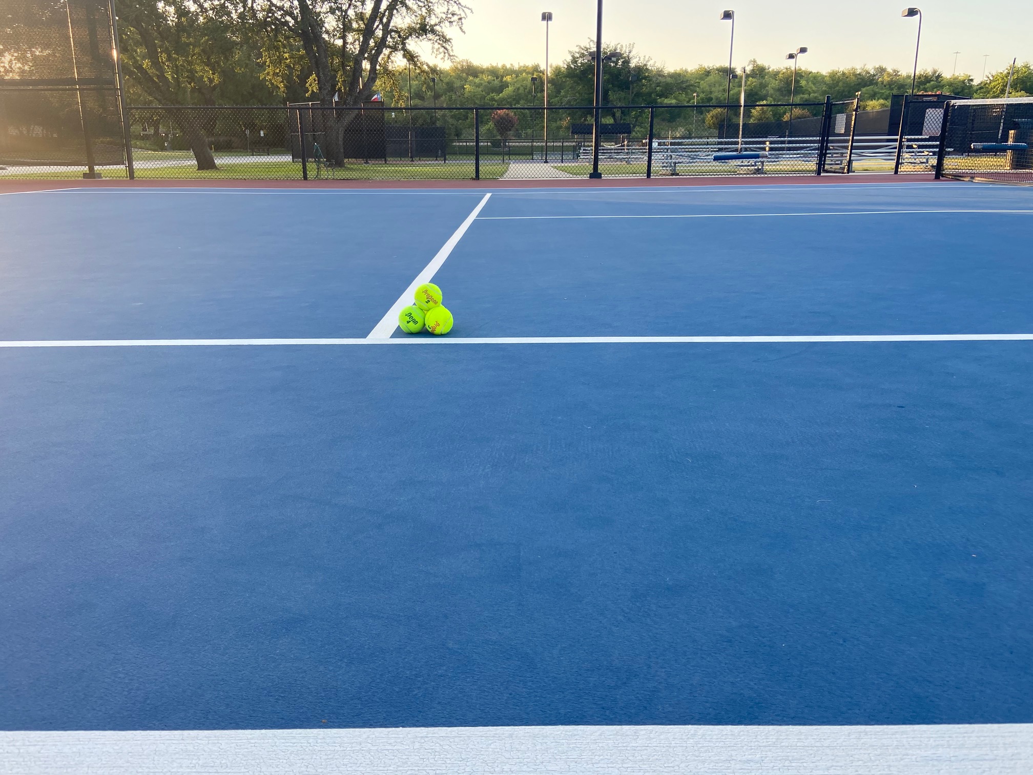 Tennis Ball target on a court.