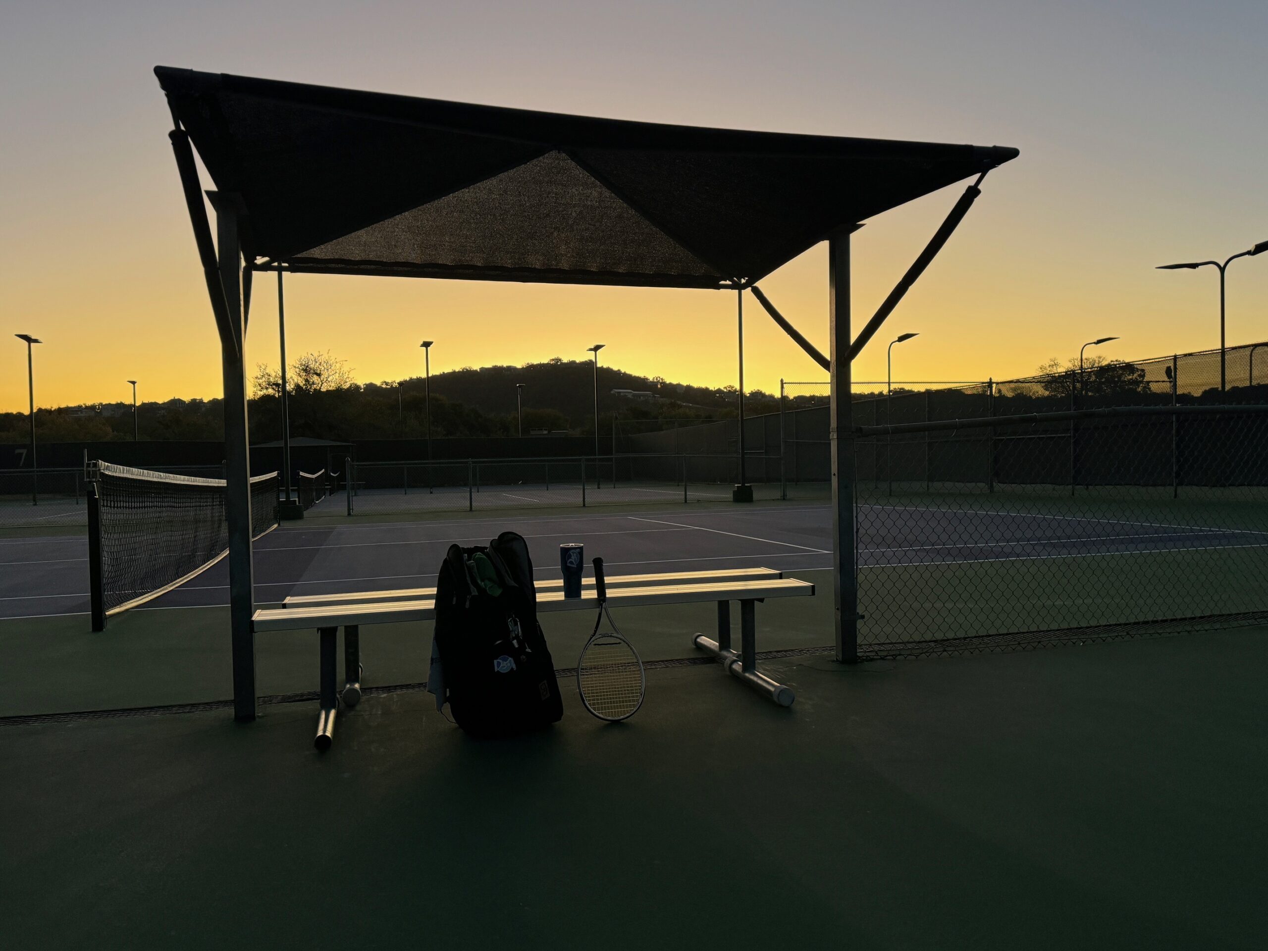 Sunrise at the Courtyard Tennis Club