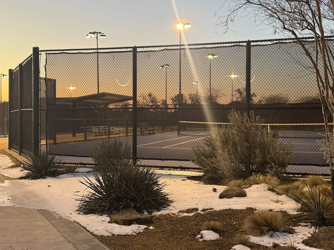 Tennis Courts Winter