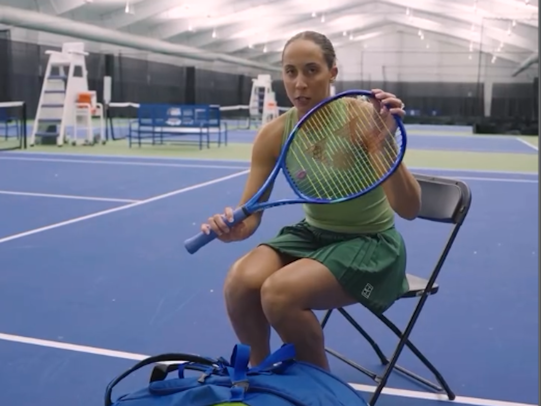 Madison Keys Bag Check