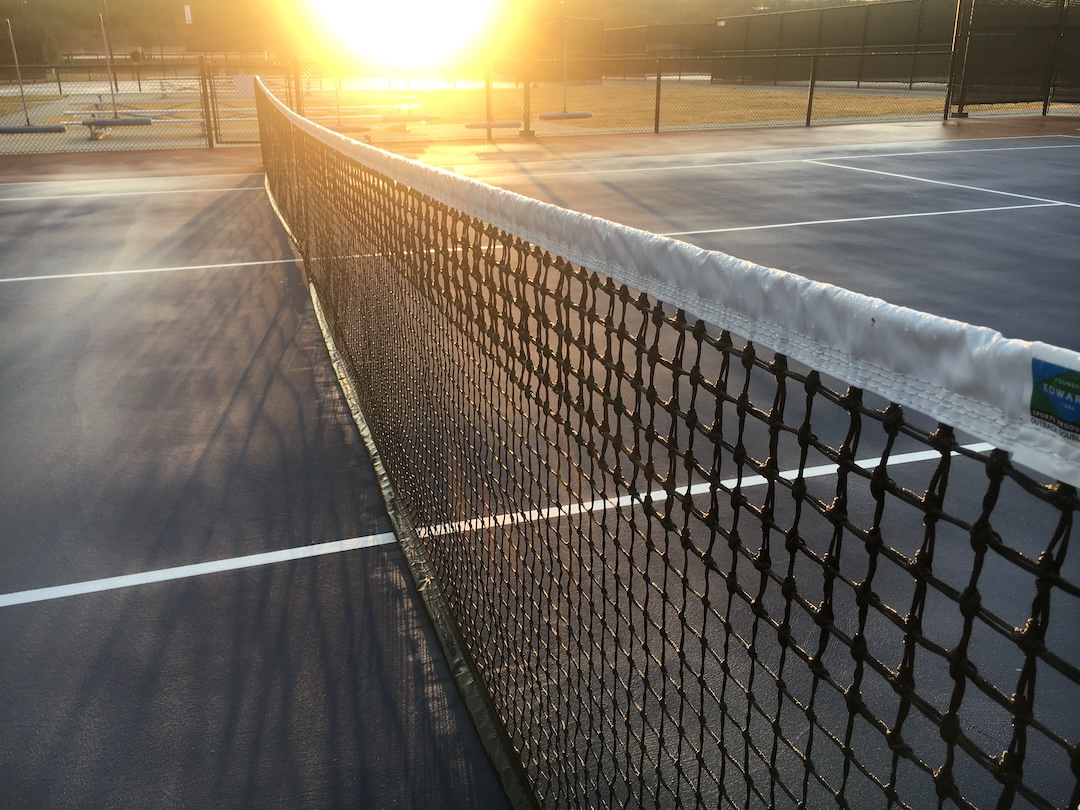 Sunrise over Tennis Net