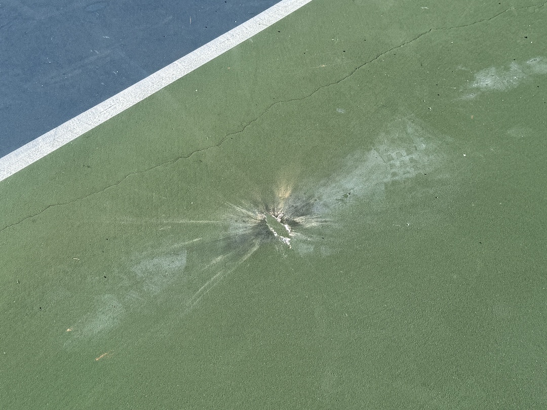 Firework Damage at Dove Park