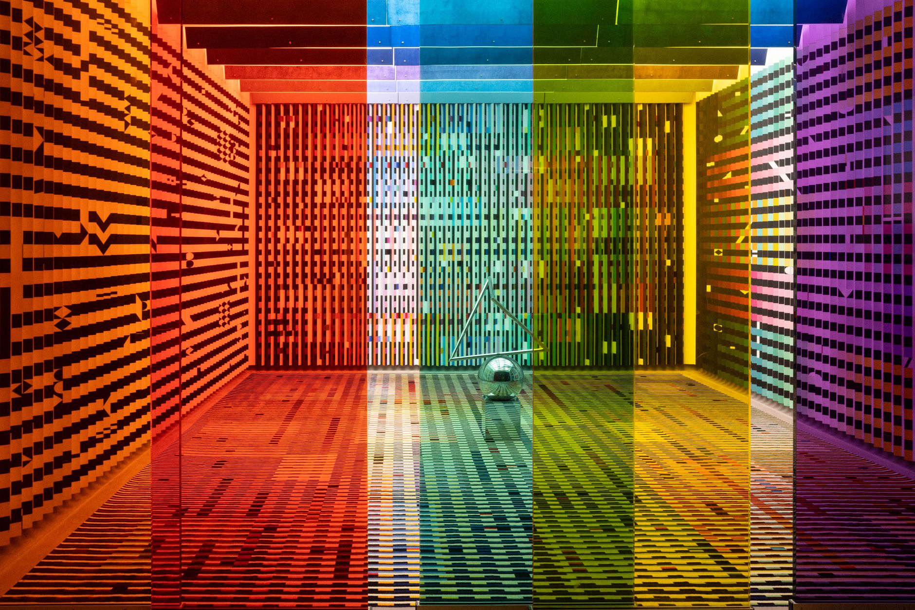 colorful abstract room