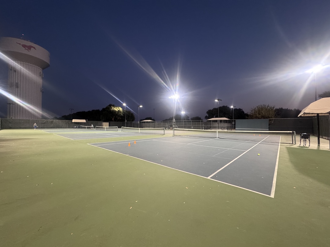 Dove Park Tennis Courts at Sunrise