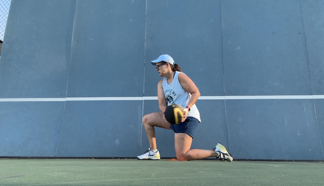 Kneeling Wall Slam