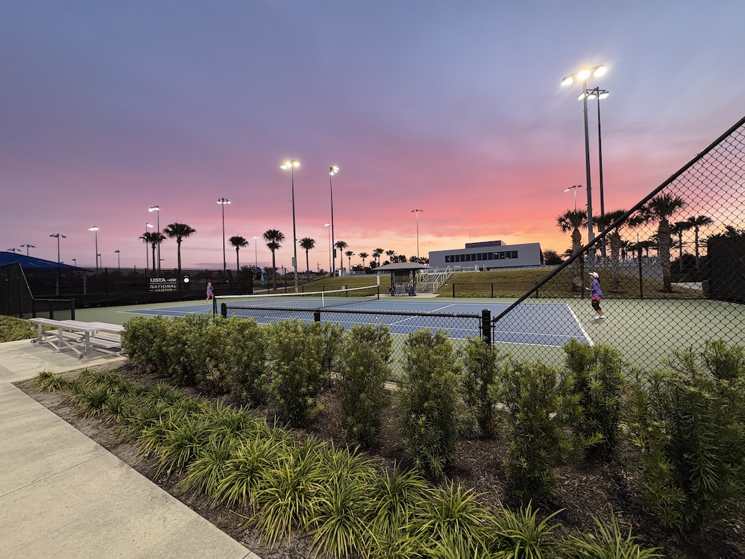 Sunrise at the USTA National Campus